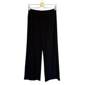 I.C. by Connie K Black Pull On Wide Leg Lounge Pants Size Medium
